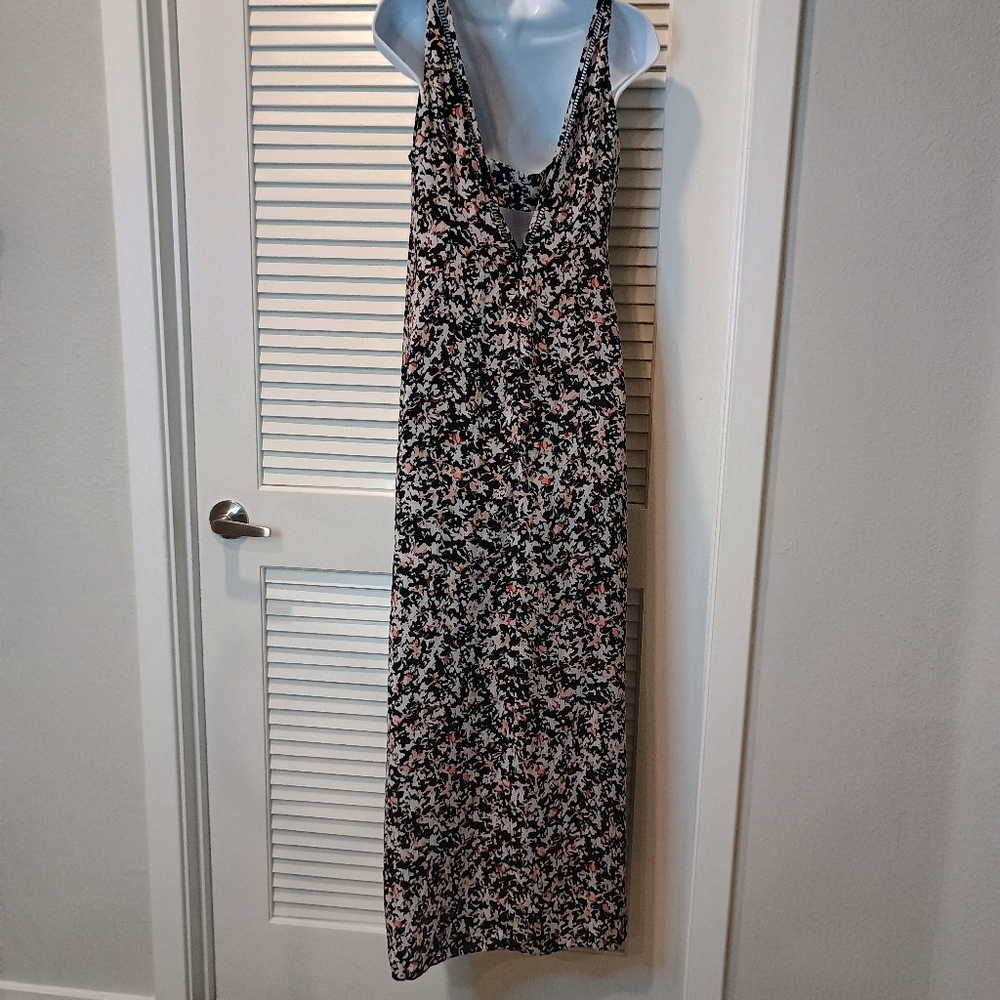 White House Black Market Floral Maxi and Mini Dress - Black and Pink Size 6 - Picture 5 of 11